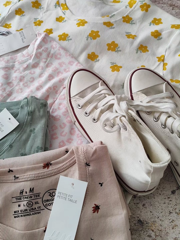 تیشرت کبریتی زنانه H&M