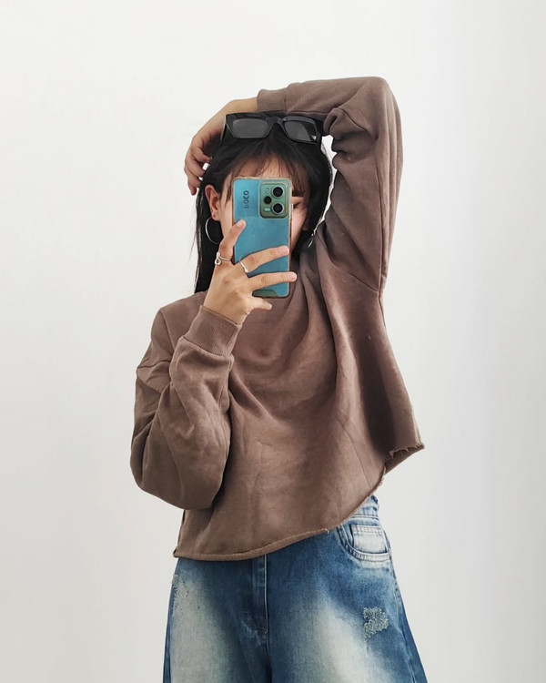 استایل کراپ تیشرت لش برند زویکی