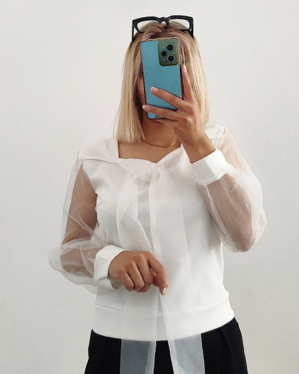 شومیز آستین حریر مجلسی