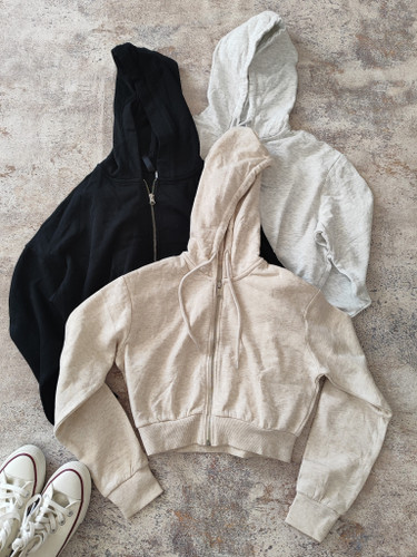 سوییشرت کراپ تو کرک دخترانه وارداتی